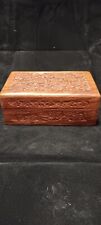 Vintage Hand Carved Box Made In India 6