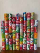 Set of 55 collectible vintage antique empty tin soda Cola cans 1990s EXTRA RARE picture