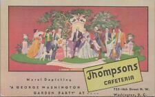 Postcard Thompson's Cafeteria Washington DC  picture