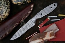 Blank Blade & Damascus bolster with Kit & Leather sheath | Axis Knives Company picture