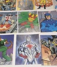 1988 JUSTICE LEAGUE INTERNATIONAL Lot of 15 postcards  Maguire art  picture