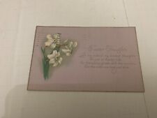 1924 Easter Thoughts Postcard Flowers picture