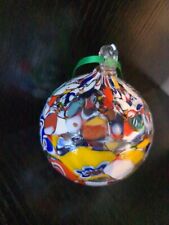 Murano Ball Ornament Christmas Holiday Art Glass picture
