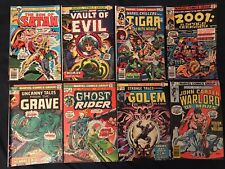 MARVEL HORROR & SCI-FI Lot of 8 comics: Ghost Rider #4, Vault of Evil, Chillers picture