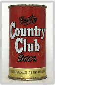 Vintage  Goetz Country Club Flat Top Beer Can St. Joseph, MO  Fridge  Magnet picture