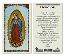 Virgen de Guadalupe  Oración laminated prayer card in Spanish picture