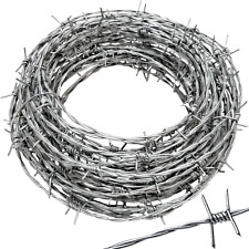 50Ft 18 Gauge Barbed Wire - Ideal for Crafts, Fences, and Critter Control picture