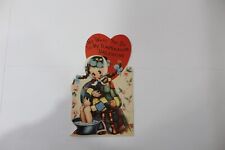 Ca. 1930's Vintage Valentine Greeting Die Cut Card picture