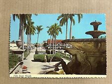 Postcard Palm Beach, Florida WWII Soldiers Memorial Fountain Vintage FL PC picture