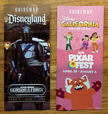 Disneyland DCA Park Guide Maps Star Wars Season Of Force & Pixar Fest 2024 April picture