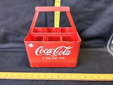Vintage Coca Cola Red  Plastic 6 Pack Bottle Carrier Display Advertising picture