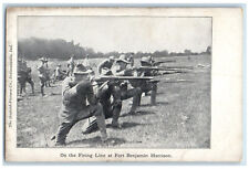 c1905 Fort Benjamin Harrison Indiana IN On A Firing Line WW1 Postcard picture