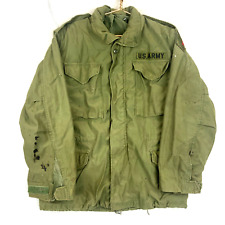 Vintage Us Military M65 Field Jacket Size Small Green Vietnam Era 60s 70s picture