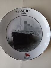 RARE Titanic 1912 Collectors Plate White Star Line Wall Hanging Shamrock Gift Co picture