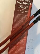 NEW SET 2 Blackwing Volume 746 LIMITED EDITION  Pencils (no Box) GOLDEN GATE BRI picture