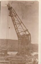 Postcard RPPC Panama Canal During Construction Crane c1916 picture