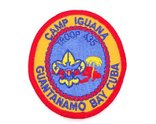 Vintage 1980s Unique BOY SCOUT BSA Guantanamo Bay Cuba - CAMP IGUANA - Troop 435 picture