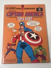 Vintage 1980 A Golden Everything Workbook CAPTAIN AMERICA Superhero Comic 48 Pgs picture