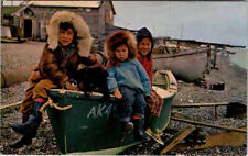 Postcard PEOPLE SCENE Kotzebue Alaska AK AO9392 picture