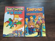 Simpsons Comics Lot of 2 Clubhouse and Bart Simpson to the Rescue picture