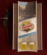 Vintage Falstaff Beer Western Cowboy And His Horse Toasting Mugs Sign (WORKS) picture