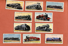 1936 W.D. & H.O. WILLS CIGARETTE CARD RAILWAY ENGINES 50 TOBACCO CARD SET picture