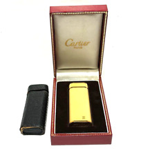 Cartier Vintage Lighter Cream Gold Case Box picture