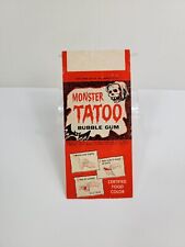 1962 Topps Monster Tatoo Bubble Gum - Frankenstein picture