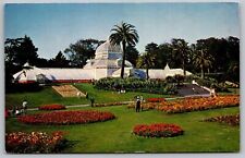 Conservatory Golden Gate Park San Francisco California Flower Garden Postcard picture