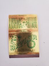Vintage Rare Baylor Texas State University Collectable Matchbook picture