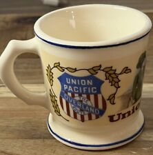 Vtg Union Pacific Railroad Antique Miniature Shaving Mug 1982 Franklin Porcelain picture