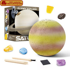 Planet Explore Dig Treasures Geological Solar System Saturn Children Toy Gift picture