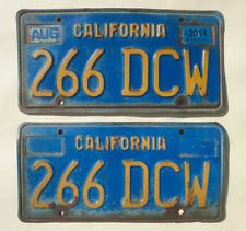 2014 Pair CALIFORNIA Auto License Plates 266 DCW picture