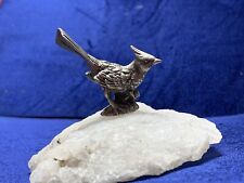 Vintage Spoontiques Mini Pewter Figurine Bird P63 picture