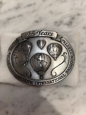 25th Anniversary Intl. Balloon Fiesta Belt Buckle - Mint Cond.  No.248 Of 350 picture
