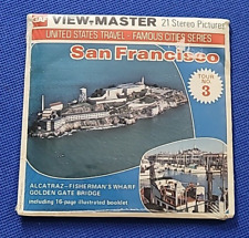SEALED A219 San Francisco #3 Alcatraz Fisherman's Wharf view-master reels packet picture