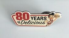 Rare ..Big Boy Restaurant Logo Lapel Pin ..80 Years Of Delicious LOOK picture