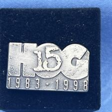 NEW VINTAGE HARLEY DAVIDSON HOG 15th ANNIVERSARY 1983-1998 PIN With Box picture