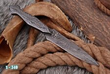 AUTHENTIC Double-Edged V42 Military Damascus steel Dagger boot Knife W|| DESIGN- picture