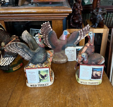 Lot of 3 Wild Turkey Austin Nichols Series II Decanters _ No. 1, No. 3, No. 4 picture