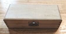 X-Acto Knife Deluxe Carving Set with Wood Box Case Vintage Made in USA Complete picture