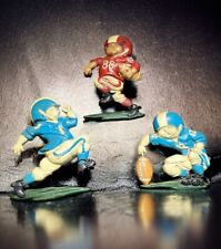 Set of 3 vintage cast metal football  wall art figures 1976 homco #1254 picture