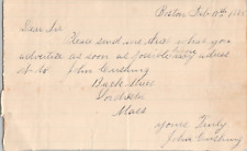 Handwritten Letter John W Stevens Loudon NH New Hampshire 1885 Paper Ephemera picture