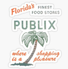 Vintage Publix Food Stores Logo Sticker (Reproduction) picture