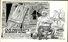 President's summer home ~ 1963 comic ~ moonshine jug ~ postcard sku687 picture