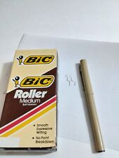 12 Vintage Black BIC ROLLOR Medium Pen Markers 1984 TESTED picture