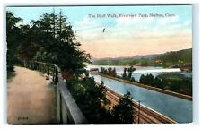 1914 The Bluff Walk Riverview River Shelton CT Connecticut Early Postcard View picture