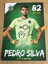 Pedro Silva, Portugal 🇵🇹 Sporting Lisbon 2017/18 hand signed picture