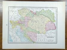 Vintage 1897 AUSTRIA Map 14