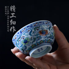   Jingdezhen hand-painted Doucai Flower Picture Master Cup picture